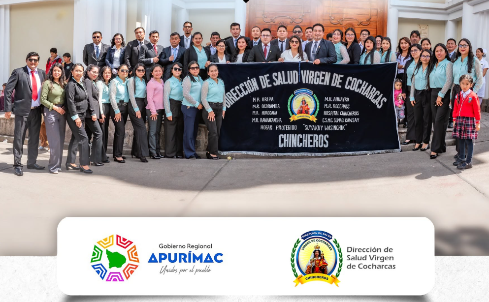 Equipo de la Dirección de Salud Virgen de Cocharcas – Chincheros